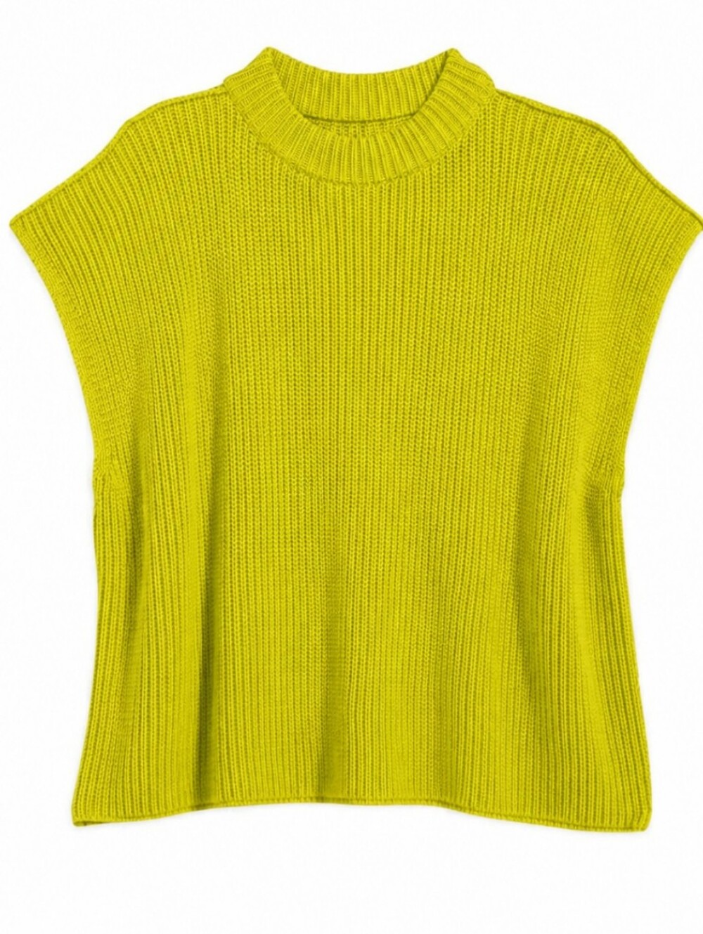 Frank & Eileen Montecito Italian Sweater Vest Chartreuse Yellow XS